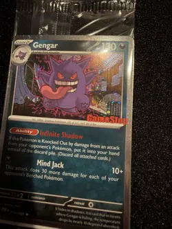 Pokemon DOUBLE SWIRL Gengar 050/088 Gamestop STAMPED Perfect Order PROMO NEW - Image 4