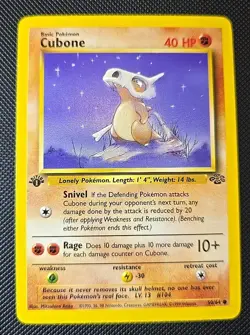 Cubone - 1st Edition - 50/64 Jungle Set - Pokemon TCG - 1999 - Image 1