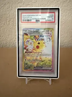 Pokemon Surging Sparks Pikachu #238 Secret Illustration Rare SIR PSA 10 English - Image 1