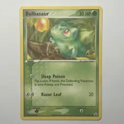 Pokemon Bulbasaur 54/112 EX FireRed & LeafGreen Regular Common English Card LP - Image 1