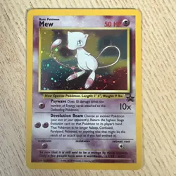 Pokemon Card Mew Holographic Black Star Promo #9 Card WOTC 1999-2000 LP - Image 1