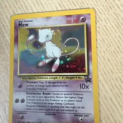 Pokemon Card Mew Holographic Black Star Promo #9 Card WOTC 1999-2000 LP - Image 2