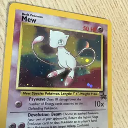 Pokemon Card Mew Holographic Black Star Promo #9 Card WOTC 1999-2000 LP - Image 3