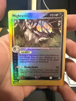 Pokemon 2003 Ruby & Sapphire 10/109 Mightyena Reverse Holo Rare - Image 1