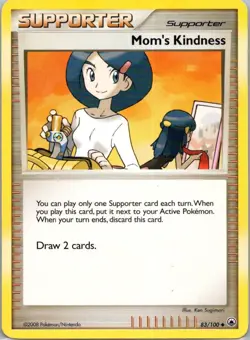 Pokemon TCG Moms Kindness 83/100 Majestic Dawn LP - Image 1