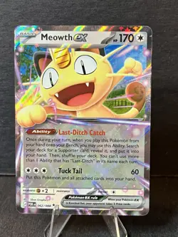Pokemon TCG - Meowth Ex 062/088 Holo - Perfect Order NM - Image 1