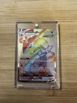 Pokemon TCG Rayquaza VMAX Evolving Skies 217/203 Holo Secret Rare - Image 1