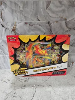 Pokemon TCG - Mega Evolution Ascended Heroes Mega Emboar EX Box Sealed - Image 1