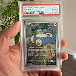 PSA 10 Snorlax #051 SV 151 ETB Black Star Promo Pokemon Illustration Rare Gem MT - Image 1