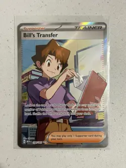 Pokemon TCG Bill's Transfer 194/165 Full Art Scarlet & Violet 151 Secret Rare - Image 1