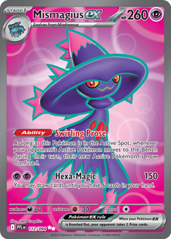 Pokemon ME02: Phantasmal Flames #112/094 Ultra Rare,Holo Mismagius ex - Image 1