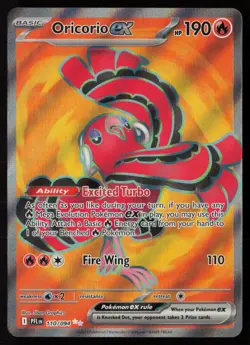 Oricorio ex 110/094 Ultra Rare Phantasmal Flames Pokemon Near Mint - Image 1