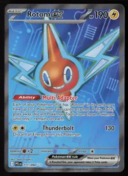 Rotom ex 111/094 Ultra Rare Phantasmal Flames Pokemon Near Mint - Image 1