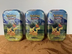 Pokemon Ascended Heroes Mini Tins Lot of (3) Factory Sealed Pikachu & Tepig - Image 1