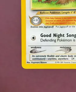 Pokemon 2001 Black Star Promo #36 Igglybuff, Wizards of the Coast Vintage - Image 4