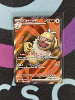 Pokemon TCG Slaking ex 227/191 Secret Rare Surging Sparks Full Art Holo - Image 1