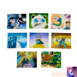 Set 8 Pokemon 3D-lenticular Super Change Card Vintage Nintendo Bandai Japanese - Image 1
