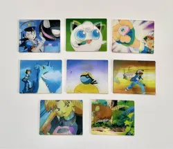 Set 8 Pokemon 3D-lenticular Super Change Card Vintage Nintendo Bandai Japanese - Image 2