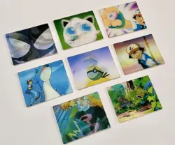 Set 8 Pokemon 3D-lenticular Super Change Card Vintage Nintendo Bandai Japanese - Image 3