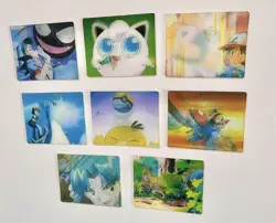 Set 8 Pokemon 3D-lenticular Super Change Card Vintage Nintendo Bandai Japanese - Image 4