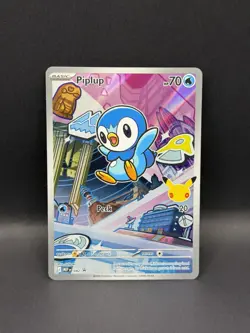 Piplup 042 PROMO BLACK STAR HOLO FIRST PARTNER ILLUSTRATION Pokemon English Foil - Image 1