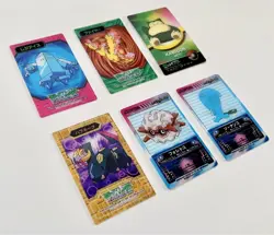 Set 6 Snorlax Moltres Pokemon 3D-lenticular Card Vintage Nintendo Bandai Japan - Image 3