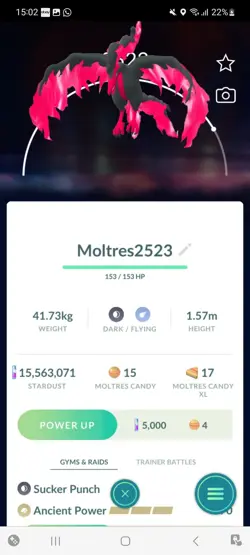 Pokemon Go Legendary Galerian Moltres ( Normal ) - Image 1
