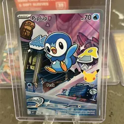 Pokemon First Partner Illustration Piplup MEP 042 Promo - Image 1