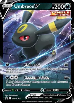 Umbreon V SWSH203 Holo Promo Sword & Shield Promo Pokemon NM/M - Image 4