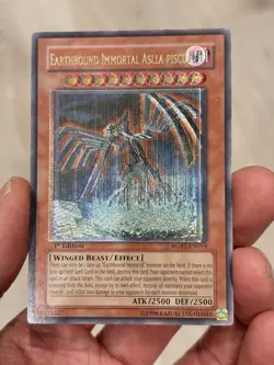 Yugioh Misprint Foil Shift Ultimate Rare Earthbound Immortal Asclla Piscu 1st LP - Image 1
