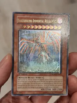 Yugioh Misprint Foil Shift Ultimate Rare Earthbound Immortal Asclla Piscu 1st LP - Image 3