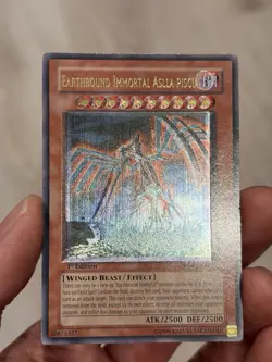 Yugioh Misprint Foil Shift Ultimate Rare Earthbound Immortal Asclla Piscu 1st LP - Image 4