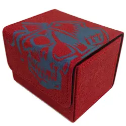 Deck Box "Skulls" (Select Colour) * 100 Card Side Load MTG Pokemon PU Leather - Image 3