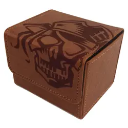 Deck Box "Skulls" (Select Colour) * 100 Card Side Load MTG Pokemon PU Leather - Image 4