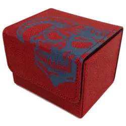 Deck Box "Skulls" (Select Colour) * 100 Card Side Load MTG Pokemon PU Leather - Image 5