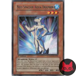 Yugioh Neo-Spacian Aqua Dolphin DP03-EN005 Rare 1st Edition MP - Image 1