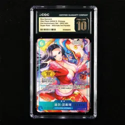 CGC 10 PRISTINE 2024 One Piece 2nd CHN Boa Hancock OP07-051 SR (Alt Art) 06225 - Image 2
