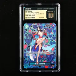 CGC 10 PRISTINE 2024 One Piece CHN Boa Hancock OP07-051 SR SP Ver. #1 - Image 2