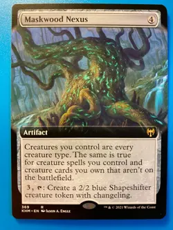 MTG 1x EXTENDED ART Maskwood Nexus # 369 Kaldheim Magic the Gathering Card x1 NM - Image 1
