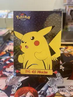 Pikachu #25 TV2 Topps Holo! Pokemon Card TV Animation Edition - Image 1