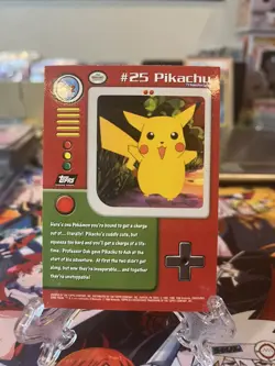 Pikachu #25 TV2 Topps Holo! Pokemon Card TV Animation Edition - Image 2