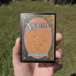 Hand Painted Altered Mtg Mountain Card Chainsaw Man Power Anime Girl - Image 2