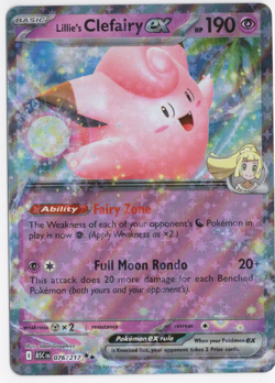 Lillie's Clefairy ex 076/217 Ascended Heroes Pokemon Card - Image 1