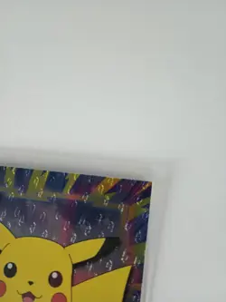 PIKACHU Pokemon TOPPS Card #25 TV Animation Black Logo - Silver Foil NM - Image 4