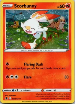 Scorbunny - (Cosmos Holo) Promo SWSH: Sword & Shield Promo Cards SWSH244 NM - Image 1