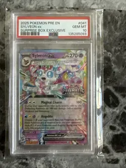 Pokemon TCG SV-Prismatic Sylveon EX #41/131 Sealed Stamped Promo Card PSA 10 - Image 1