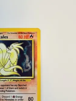 Ninetales 12/102 Base Set Shadowless Holo Rare 80 HP Pokemon TCG Card 1999 - Image 2