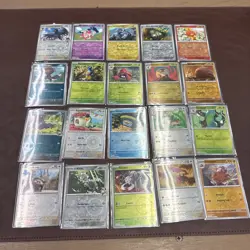 Pokemon JTG Lot Of 20 Reverse Holo Cards, Common And Uncommons, No Duplicates - Image 1