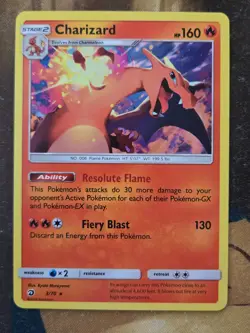 Charizard 3/70 Dragon Majesty Sun & Moon Holo Rare Card NM - Pokemon TCG - Image 1
