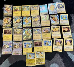 HUGE Pokemon pikachu 30 Card Lot! Rare All Nm From Vintage Through The New Era. - Image 1